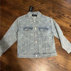 Homme + Femme monogram denim jacket blue. Jacket. SOLD OUT!
